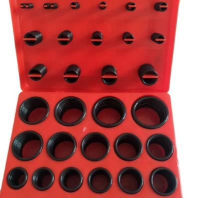 China Oil Resistance 30 Size 382pcs Metric Rubber O Ring Repair Kit Box Red nbr70 Assortment For Excavator for sale