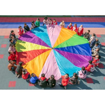 China Bring the joyful children the fabric sports race rainbow umbrella outdoor game for sale