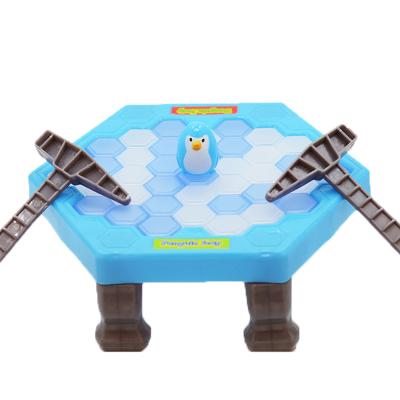 China Cartoon Toy Penguin Ice Breaking Children Puzzle Multiplayer Table Top Game for sale