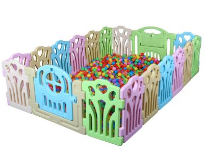 China Factory Price EN71 Modern Indoor Plastic Portable Folding Baby Playpen With Door For European Standard for sale