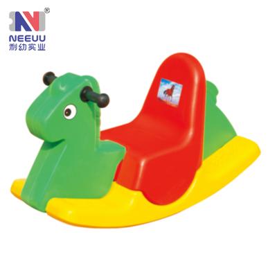 China Office\Garden\Home\School cheap factory directly producing children's funny three-color plastic colorful rocking horse for sale