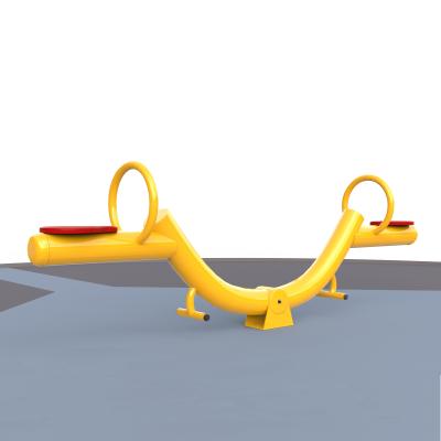 China Theme Park+museum+game center U type galvanized pipe cheap outdoor kids seesaw for park for sale