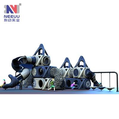 China Paradise Outdoor Ground Series Twist Playground Cheap Commercial Outdoor Play Sets Equipment Slide Toys for sale