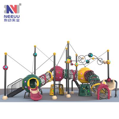 China LLDPE Series Newest Design Children's Interstellar Crossing Playground Plastic Outdoor Climbing Equipment LY03201 for sale