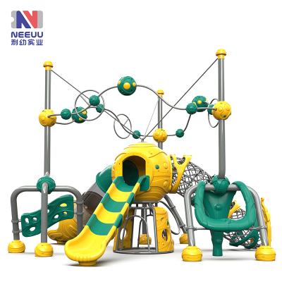 China LLDPE+ Hot Powder Galvanized Pipe LY04601 Series Colorful Kids Plastic Interstellar Amusement Platform And Playground Equipment for sale