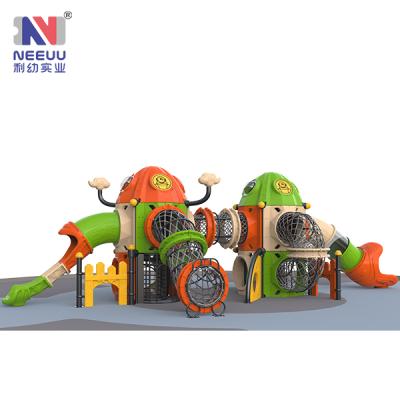 China LLDPE LY04501 Rocket Knight Series Play Structure School Outside Play Equipment Cheap Outdoor Playground Kids Slide 20-25 Kids for sale