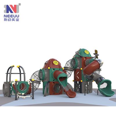 China LLDPE LY04101 Rocket Knight Series Kids Plastic Export Quality Big Size Stunning Outdoor Playground Equipment For Park And School for sale