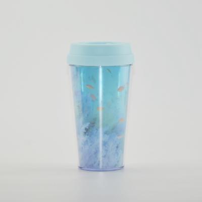 China Reusable Coffee Mug OEM Factory Insulated With Plastic Tumbler Handle Travel Mug for sale