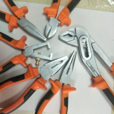 China MULTI FUNCTIONAL PVC Handle Carbon Steel Pliers 5PCS Nickel Plated Set for sale