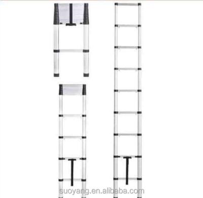 China Telescopic ladder 3.8M (15.5FT/3.2M (12.5FT) telescopic ladder EN131-6) fiberglass with heavy duty 150kgs for sale