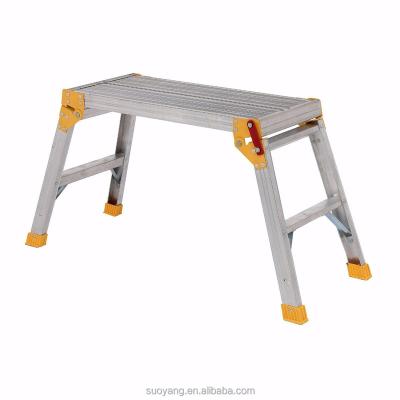 China New Folding Ladders Aluminum Elevated Work Platform 860*300mm H: 50cm/60cm/80cm for sale