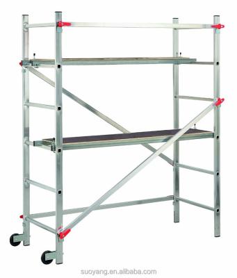 China Folding Ladders Aluminum Scaffold Ladder New EN131 Certificate With Strong Mechanism Aluminum Construction for sale