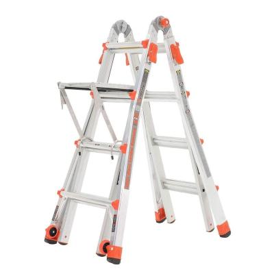 China Folding Ladders 300 Pounds Right Rating Ladder System Light Folding Ladder 4x5 Steps Aluminum SOYOUNG Universal Ladder for sale