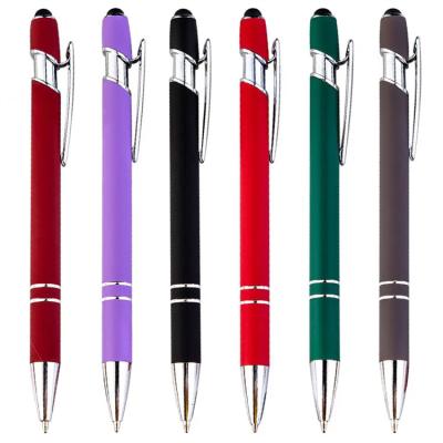 China Tip Pen Metal Promotional Gift Pen Cheap Custom Logo Ballpen Soft Touch Stylus Tip Ball Pen Metal Pen Tip for sale