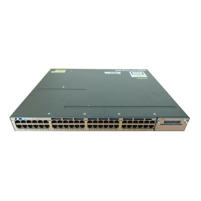 China LACP Lyst 1000 WS-C3750X-48T-S 3750X Cata 48 Ports IP Base Layer 3 Switch for sale