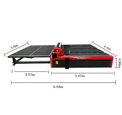 China Hotels CNC Automatic Glass Cutting Table Loading Breaking Machine for sale