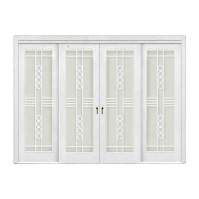 China Decoration Modern Design Multi-Door Leaf With Decorative Folding / Lattice Sliding Of Wooden Door for sale