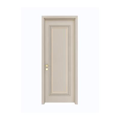 China Sound insulation popular design paint solid wood main door in Europe and America simple modern style and interior wood door for sale