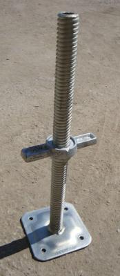 China Adjustable scaffolding Jack base & U-head, galvanized hollow base jack from China for sale