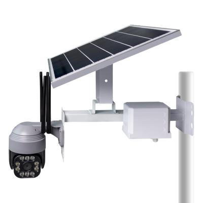 China Human Motion Tracking 30W Solar Video Dome Camera 4G HD PTZ Camera Full Day IP 360 Degree Outdoor Waterproof Wireless Cam CCTV Security Battery Camera for sale