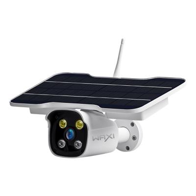 China Human Motion Tracking Micro Panel Remote Control Battery Operated IP67 Solar Panel Camera 4MP APP 4MP Security Camera Solar WiFi Power Outdoor Camera for sale