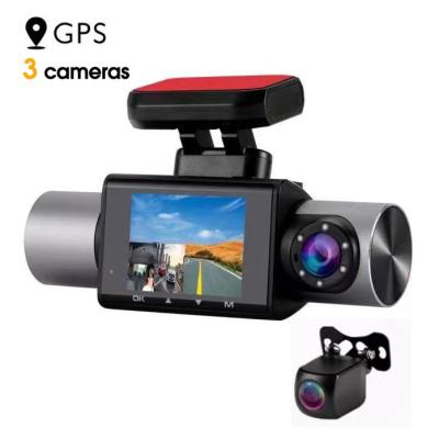 China NIGHT VISION Triple Channel HD Vehicle Tape Recorder Lens Car Black Box Night Vision Car Camera 3 Inside and Outside Vehicle Dash Cam for sale