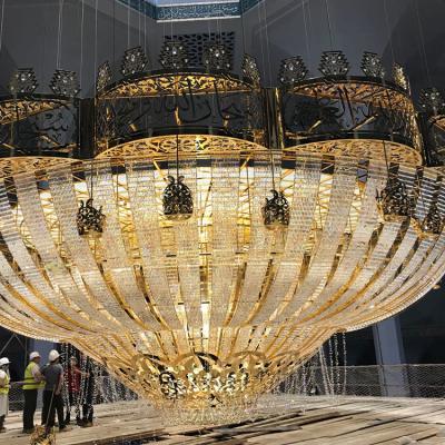 China Crystal Ceiling Lighting In Antique Modern Standard Lighting Bronze Finish for sale