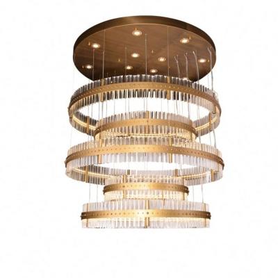 China Large Chandelier Crystal Staircase Modern Chandelier Light Large Chandeliers Multiple Ceiling Lamp Modern for sale