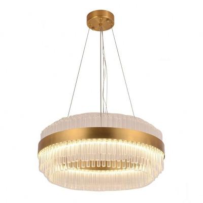 China Modern Custom Living Hall Accessories Vintage Modern Crystal Large Luster Led Light Chandelier for sale