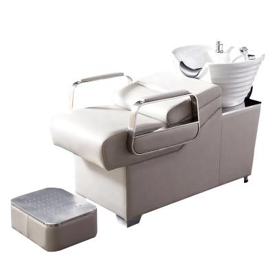 China Eco - Friendly Material Beauty Salon Reclining Chair And Shampoo for sale