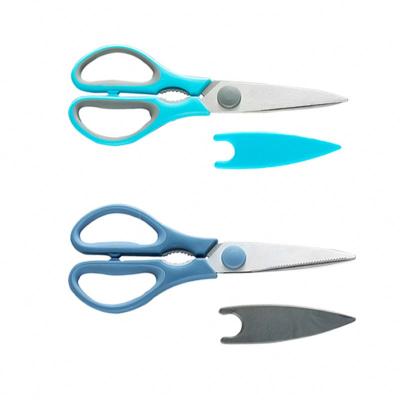 China Modern Professional Multifunctional Kitchen Accessories Stainless Steel Scissors 2 Piece Set Kitchen Scissors for sale