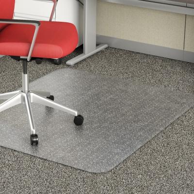 China Rectangular Decorative Studded Anti Static Chair Mat / Computer Chair Floor Mat for sale