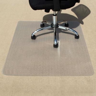 China Custom Printed Studded Computer Desk Floor Mats , Eco-Friendly Clear PVC Sheet for sale