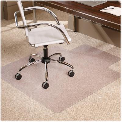 China Smooth Clear Studded Chair Mat For Thick Carpet , Office Floor Protection Mats for sale