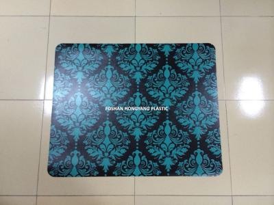 China Green Custom Printed Office Floor Protection Mats Anti Fatigue Chair Mat for sale