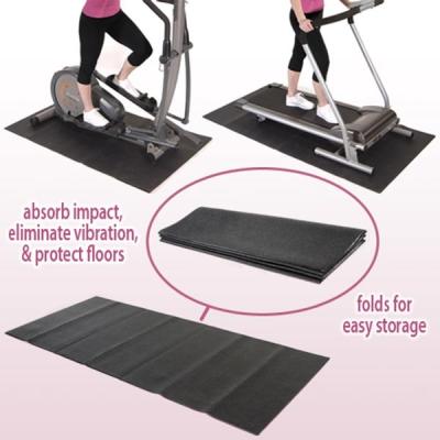 China Comfort Non Toxic Treadmill Floor Mat Under Exercise Equipment , Custom Printed for sale