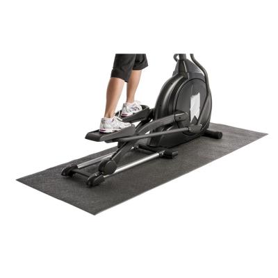 China Eco-Friendly Safety Black Bike Trainer Mat For Treadmill To Protect Floor for sale