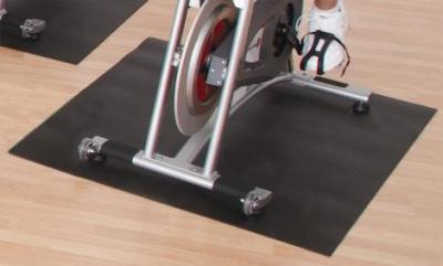 China Rolling PVC Foam Bike Trainer Mat Custom / Slip Resistant Floor Mats for sale