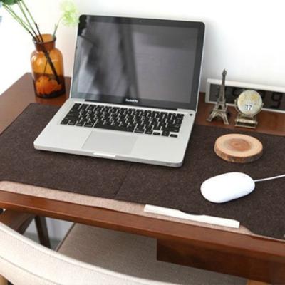 China Black Recycled Custom Desk Pad Computer Table Mat , Waterproof / Anti-Slip for sale