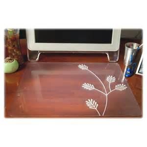 China Comfortable Custom Desk Pad Transparent Desk Mat For Dining Table / Tea Table for sale