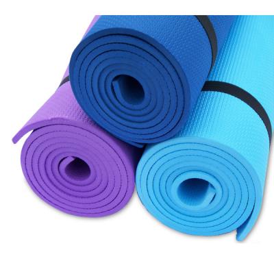 China Outdoor Fitness Padded PVC Yoga Mat Exericse Gym Mat , Biodegradable / Recyclable for sale