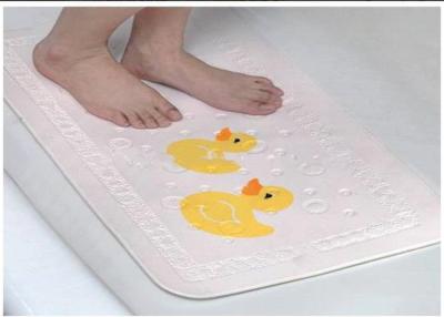 China Large Absorbent Duck Pattern Safest Kids Non Slip Bath Mat Stickers for sale