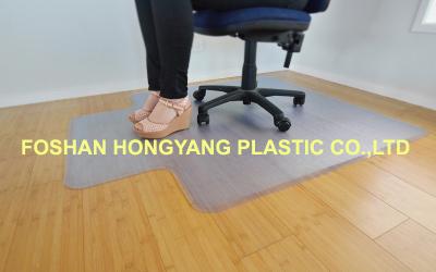 China Clear Non Slip Grips Chair Floor Protector Mat For Chairs , 1800x 3000 mm for sale