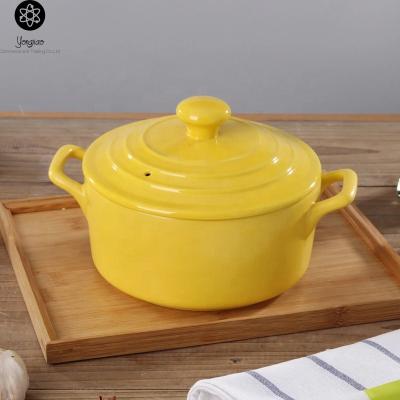 China Large Size Viable Transparent Clear Pyrex Glass Cooking Pot for sale