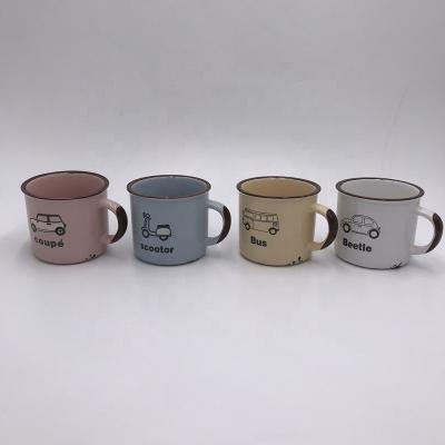 China Disposable Sublimation Amazon Eco Friendly 10 Oz Color Glazed Handle Ceramic Mugs Design for sale