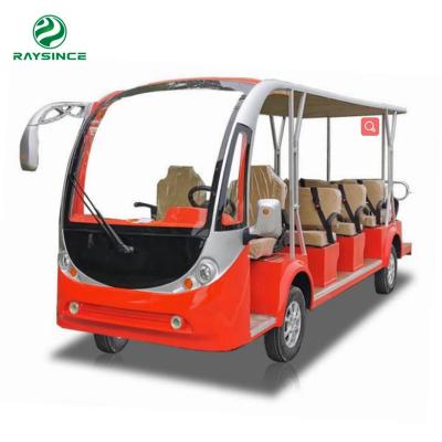 China 2022 hot sale electric sightseeing car 4000W motor 14 passenger bus for tourist for sale