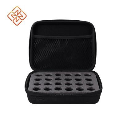 China Customized Tasteful Hard Travel Bag EVA Essential Oil Leak Proof Portable Case with Foam Insert for 30 Bottles for sale