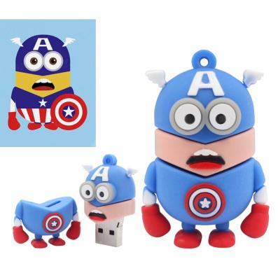 China 8GB Or 16GB Animal Cute Iron Man And American USB 2.0 Flash Drive for sale