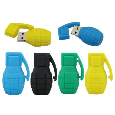 China Bulk Cheap Price OEM Design PVC Cute Stick Grenades Shaped USB 2.0 Flash Drive for sale