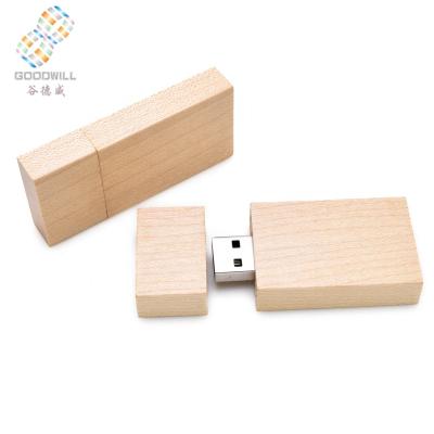 China Wooden Wedding Gift Customized Wooden USB Flash Drives With Box Pen Drive 4gb 8gb 16gb 32gb for sale